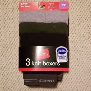 Boys Hanes Knit Boxers Size S, 6-8